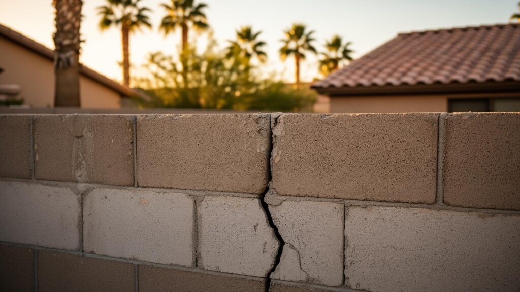A 3rd-generation Phoenix masonry company breaks down what causes block walls to crack, repair vs. replace, 2026 cost ranges, and how to hire the right mason.