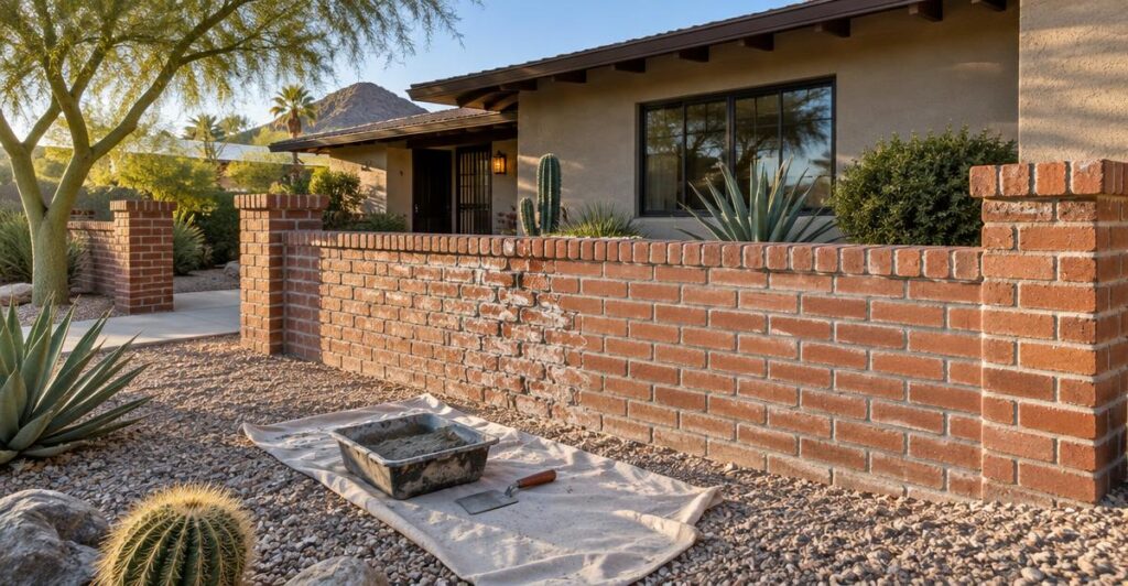 What each mortar type is for, how mortar differs from concrete and grout, how mixing and curing change in Arizona heat, and why matching a repair is so hard